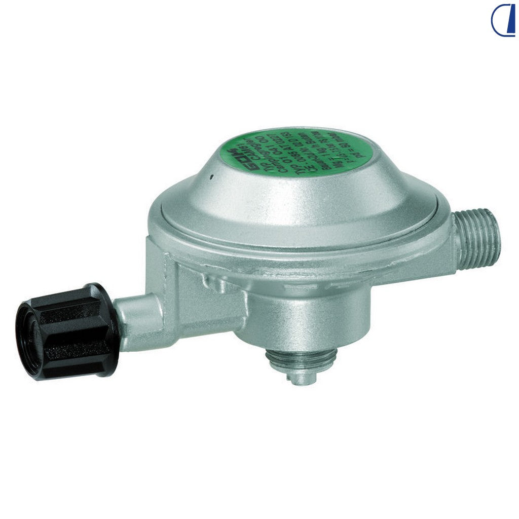 GOK Regolatore gas Marine 29 mbar 1 kg/h attacco G1 per bombole Campingaz
