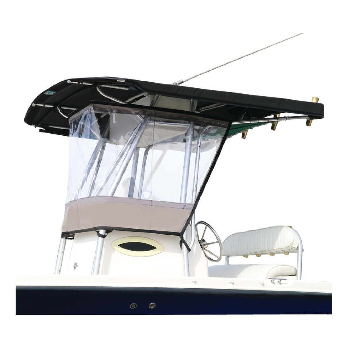 Cubierta universal transparente contra salpicaduras y lluvia Oceansouth para T-Tops