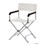 Osculati Sedia pieghevole Director in alluminio anodizzato 48.353.17