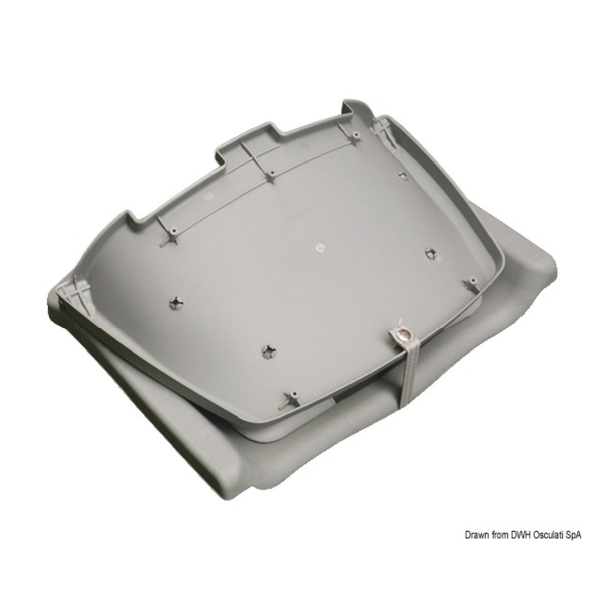 Oceansouth Sedile grigio da pesca ribaltabile 48.405.01