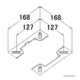 Osculati Compact padded seat with flip up H51 48.410.05
