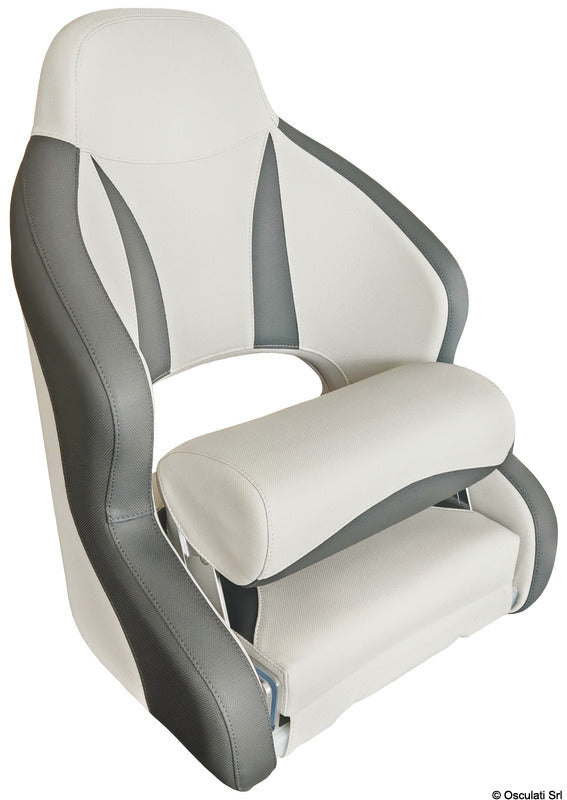 Osculati H52 Steuersitz, hellgrau mit dunklen Details 48.410.10