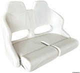 Asiento abatible anatómico doble Osculati H99 RAL 9010 48.410.41