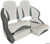 Osculati Doppio sedile anatomico flip up H99 Grigio chiaro/scuro 48.410.42