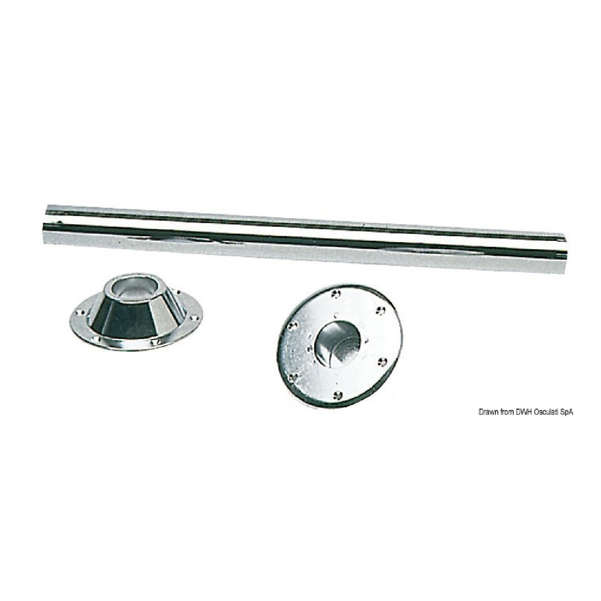 Osculati Edelstahl-Tischbein 48.418.01