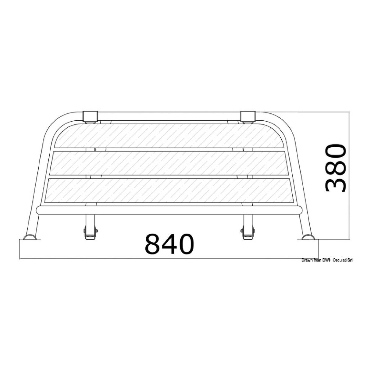 Osculati Plancetta di poppa per barche a vela / motorsailer 48.443.01