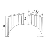 Osculati Plancetta per scafi a poppa tonda (Gozzi / Pilotine) 48.443.40