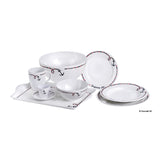 Juego de 6 platos de postre antideslizantes Osculati, diámetro 20 cm, ANCOR LINE 48.444.03