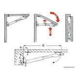 Osculati Supporto tavoli pieghevoli Rakego 48.202.00