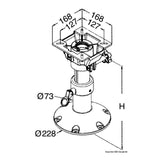 Osculati Supporto sedile girevole 48.710.00