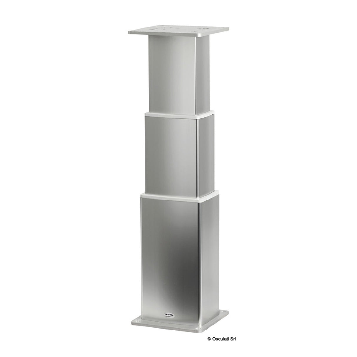 Pata de mesa eléctrica Osculati SQUARE-ALU 48.739.12