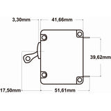 E-T-A- Engineering Technology Interruttore a levetta magneto idraulico unipolare con fusibile automatico ricaricabile-ETA