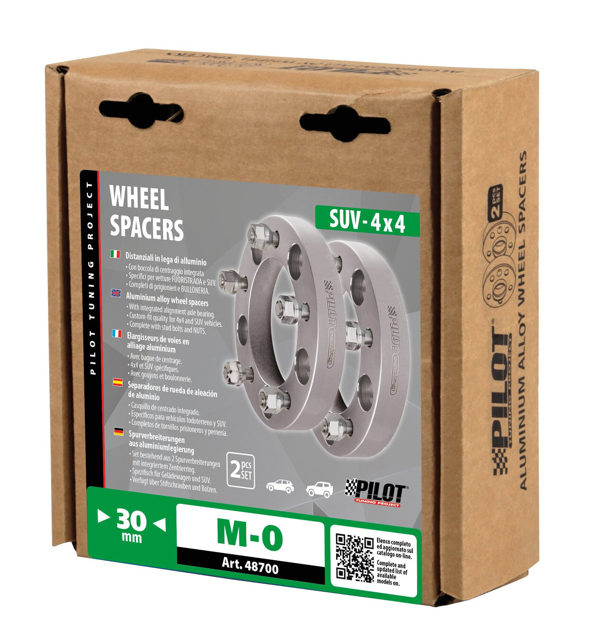 Lampa Distanziali Ruota Pilot Alluminio 4x4 30 mm - Kit 2 pz