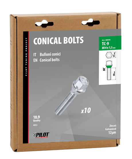 Pilot Set 10 bulloni conici - TC9 - D/Blister