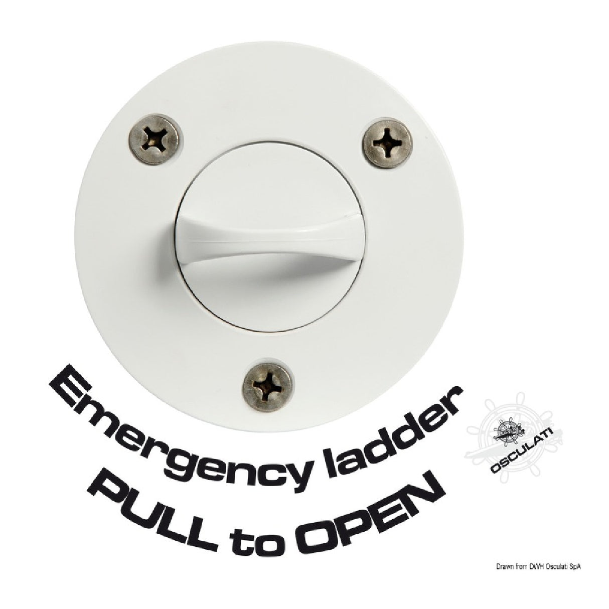 Osculati Scaletta di emergenza ad incasso a 3 gradini 49.522.03