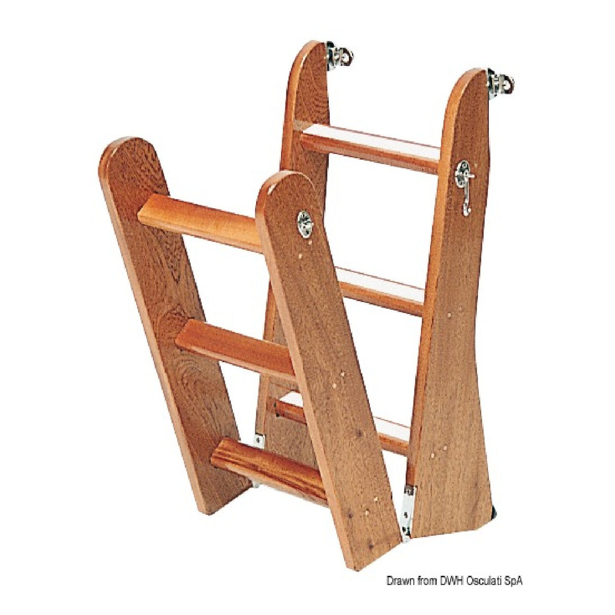 Osculati Scaletta in legno di mogano 49.531.04