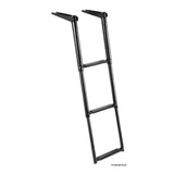 Escalera telescópica Osculati Total Black para plataforma de baño 49.536.03