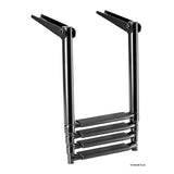 Osculati Total Black telescopic ladder for swimming platform 49.536.03