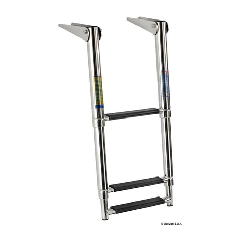 Telescopic ladder with black steps 49.541.53