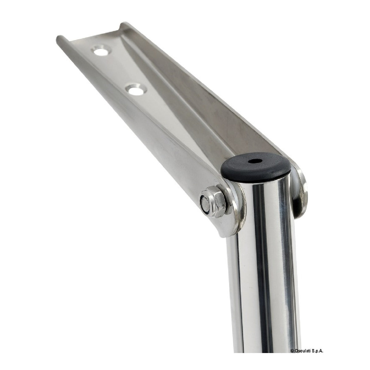 Escalera telescópica Osculati para plataforma de baño con peldaños anchos 49.541.63