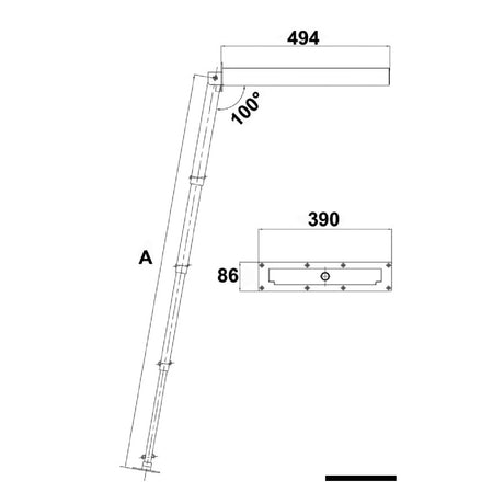 Osculati Scaletta a scomparsa - Versione standard 49.544.03