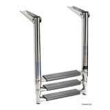 Osculati Scaletta telescopica per plancetta con tubi ovali e con gradino maggiorato 49.555.03