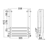 Osculati 4-stufige Schiebeleiter unter dem Bahnsteig 49.558.04