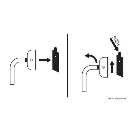 Osculati Kit attacchi rapidi per scalette in acciaio inox 49.560.00 - 1 Coppia 49.560.00