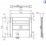 Di-Tec Piastra girevole per sedile Ford Transit 2006–2014 dx/sx
