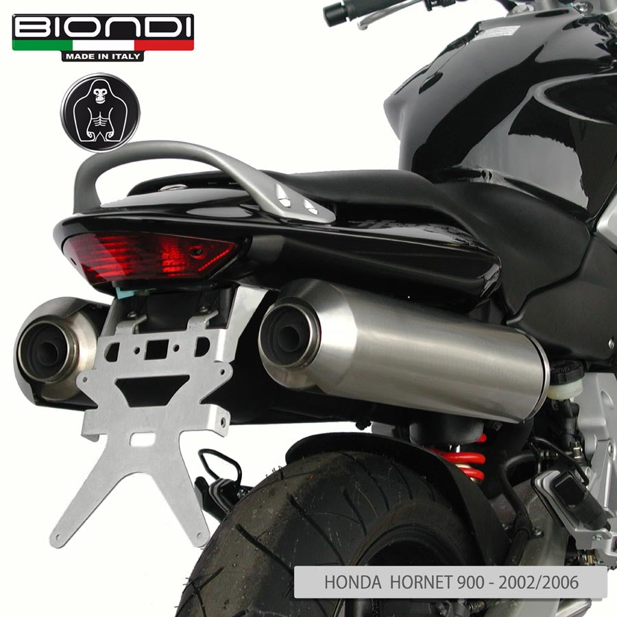 Biondi Portatarga Fisso Inox per Honda Hornet CB900F 2002-2006 - MPN 8909955