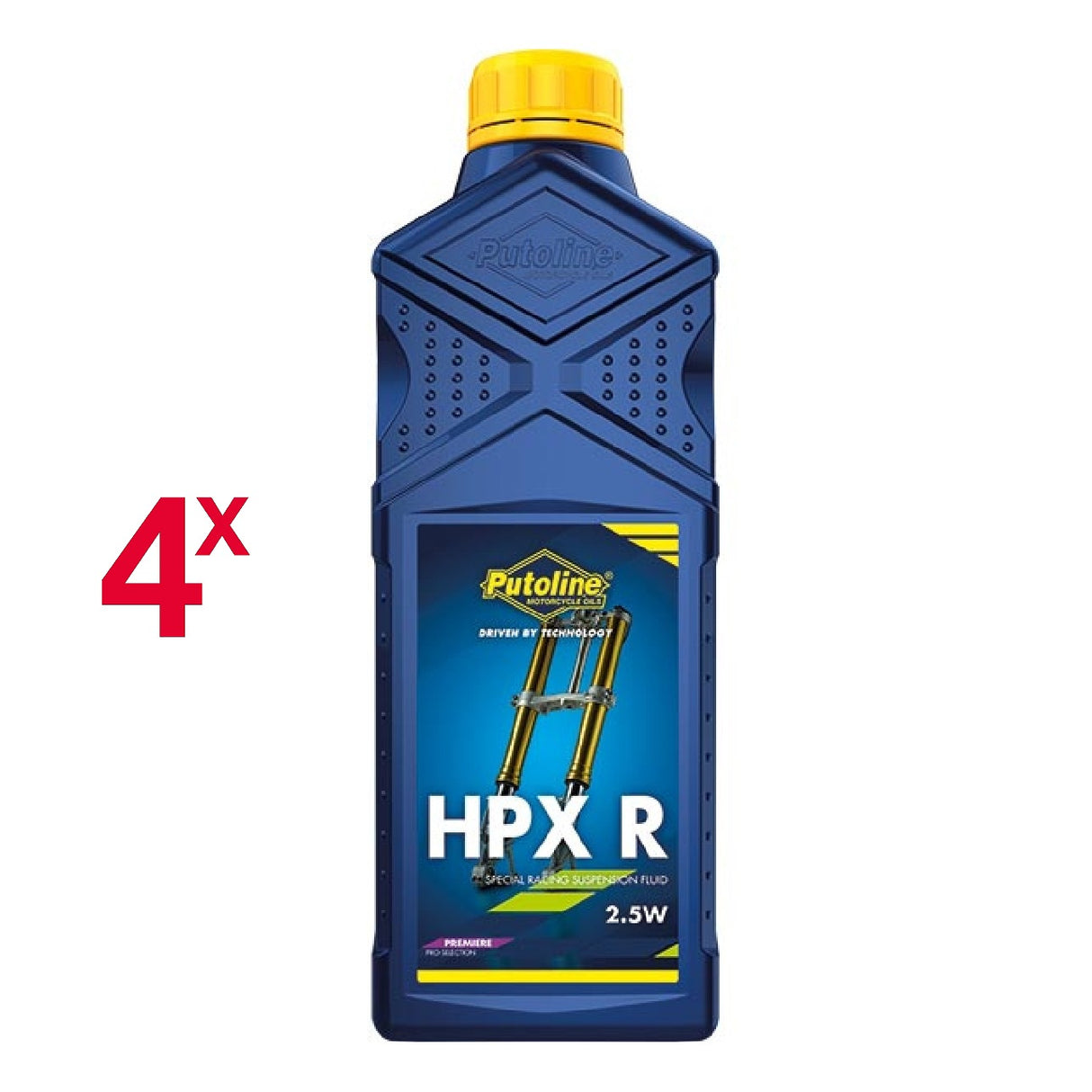 4 Litri Putoline Olio forcelle Moto Sintetico HPX R 2.5W