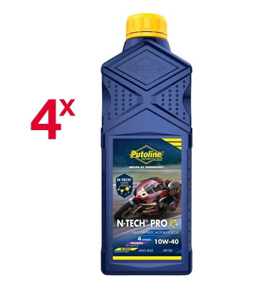 4 Litri Putoline Olio Motore Moto N-TECH PRO R 10W-40