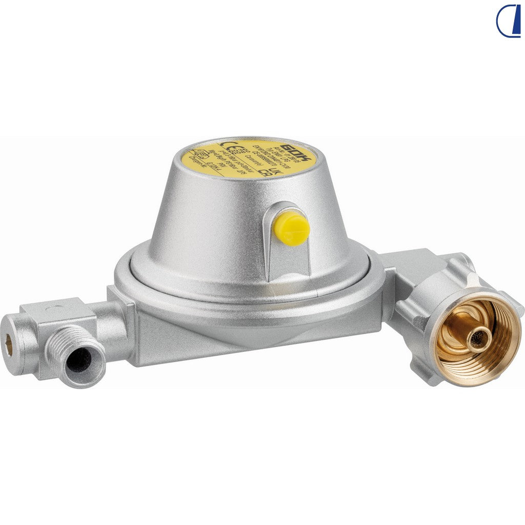 GOK Regolatore di pressione gas 30 mbar 0,8 kg/h EN61 per caravan
