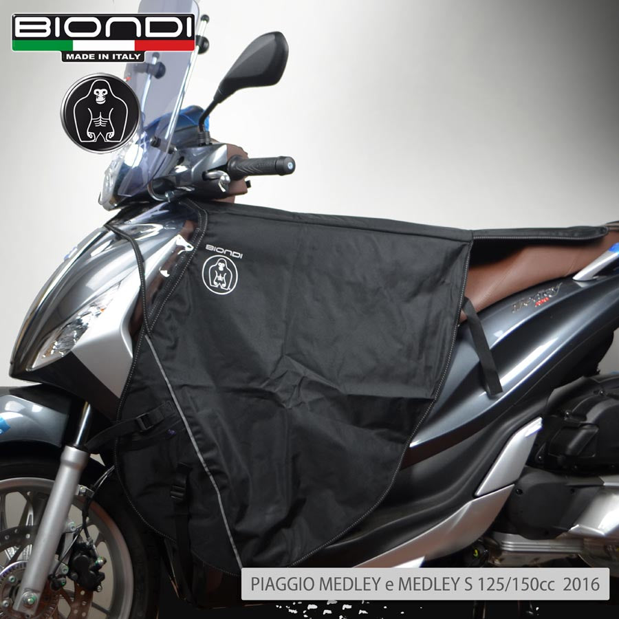 Biondi Coprirapido Coprigambe per Scooter Impermeabile Nero