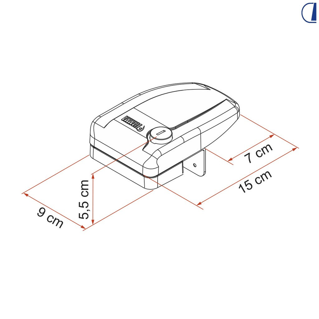 Fiamma Safe Door Frame antifurto per porta camper nero – conf. 3 pz
