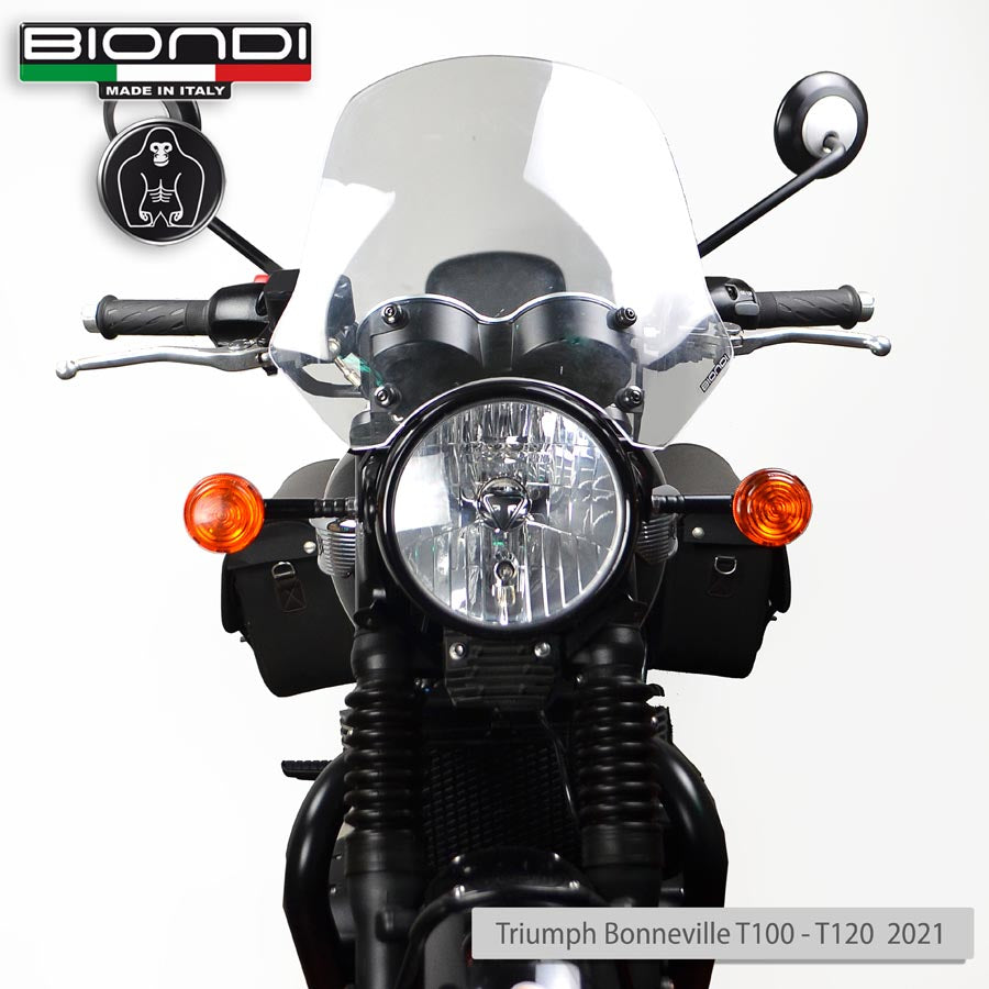 Biondi Cupolino Touring Trasparente Triumph Bonneville T100 T120 (2021+)
