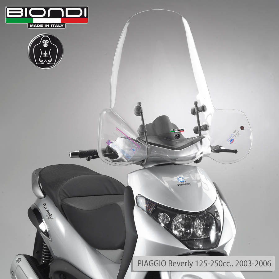 Biondi Club Parabrezza Trasparente Piaggio Beverly 125-400 cc - MPN 8061059