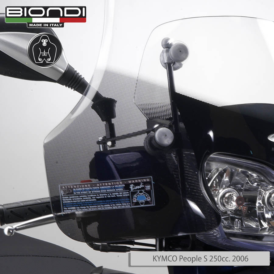Biondi Parabrezza Club KYMCO People S 250 cc 2006 con Attacchi