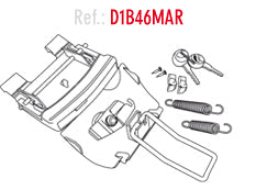 Shad Schließmechanismus für Koffer SH46 D1B46MAR