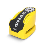Shad SC62A Bremsscheibenschloss mit 120-dB-Alarm – Gelb und Schwarz