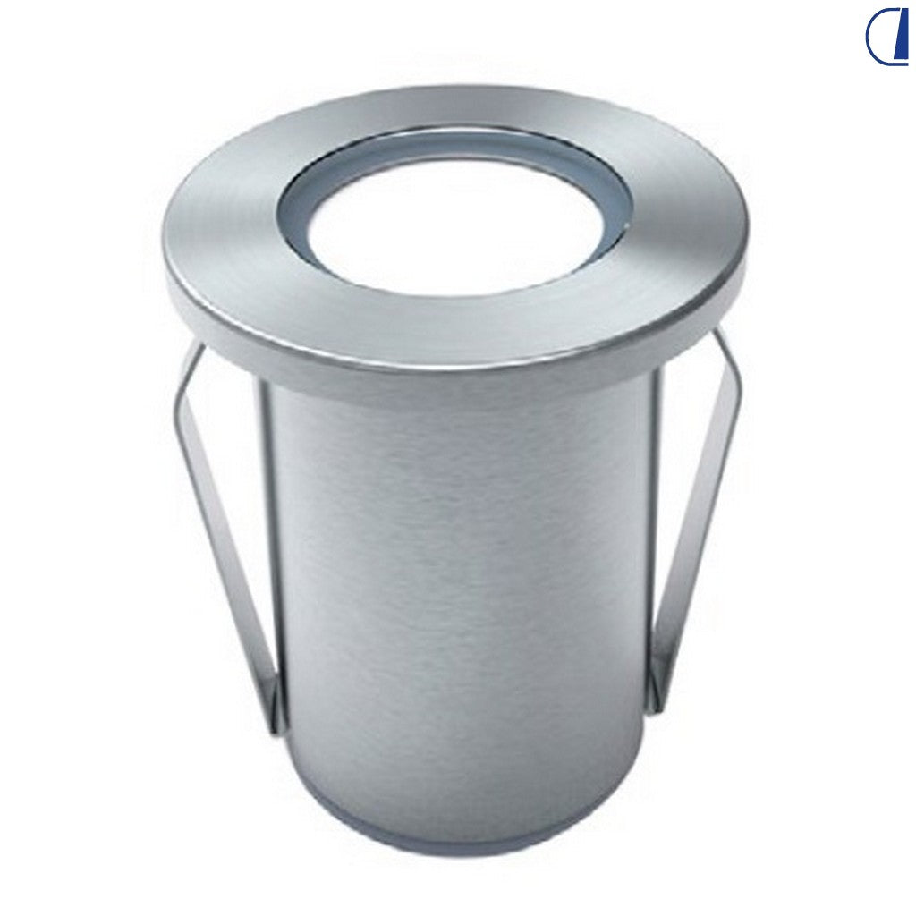 Faretto LED marino 1W 12V DC luce fredda 20lm acciaio cavo 3m