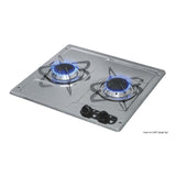 Placa de cocina de acero inoxidable empotrada