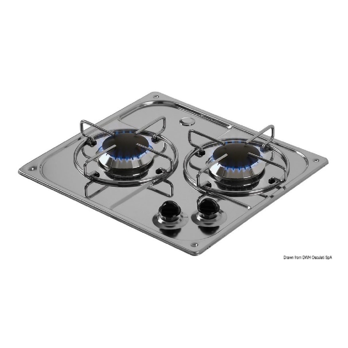 Placa de cocina de acero inoxidable empotrada