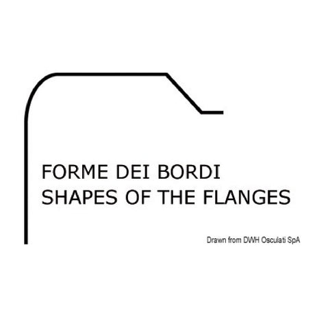 Osculati Lavello rettangolare in inox 150 mm profondita 50.187.23