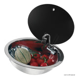 Can Lavello con coperchio vetro fumè 325x350mm