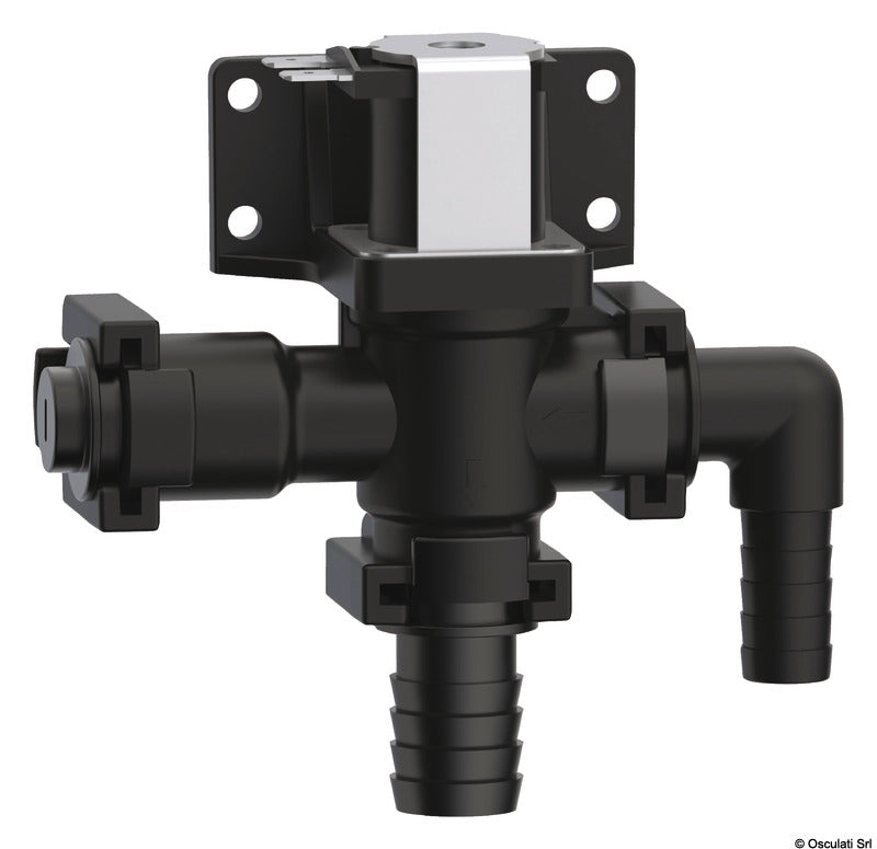 Osculati 24V technopolymer solenoid valve and anti-siphon 50.203.21