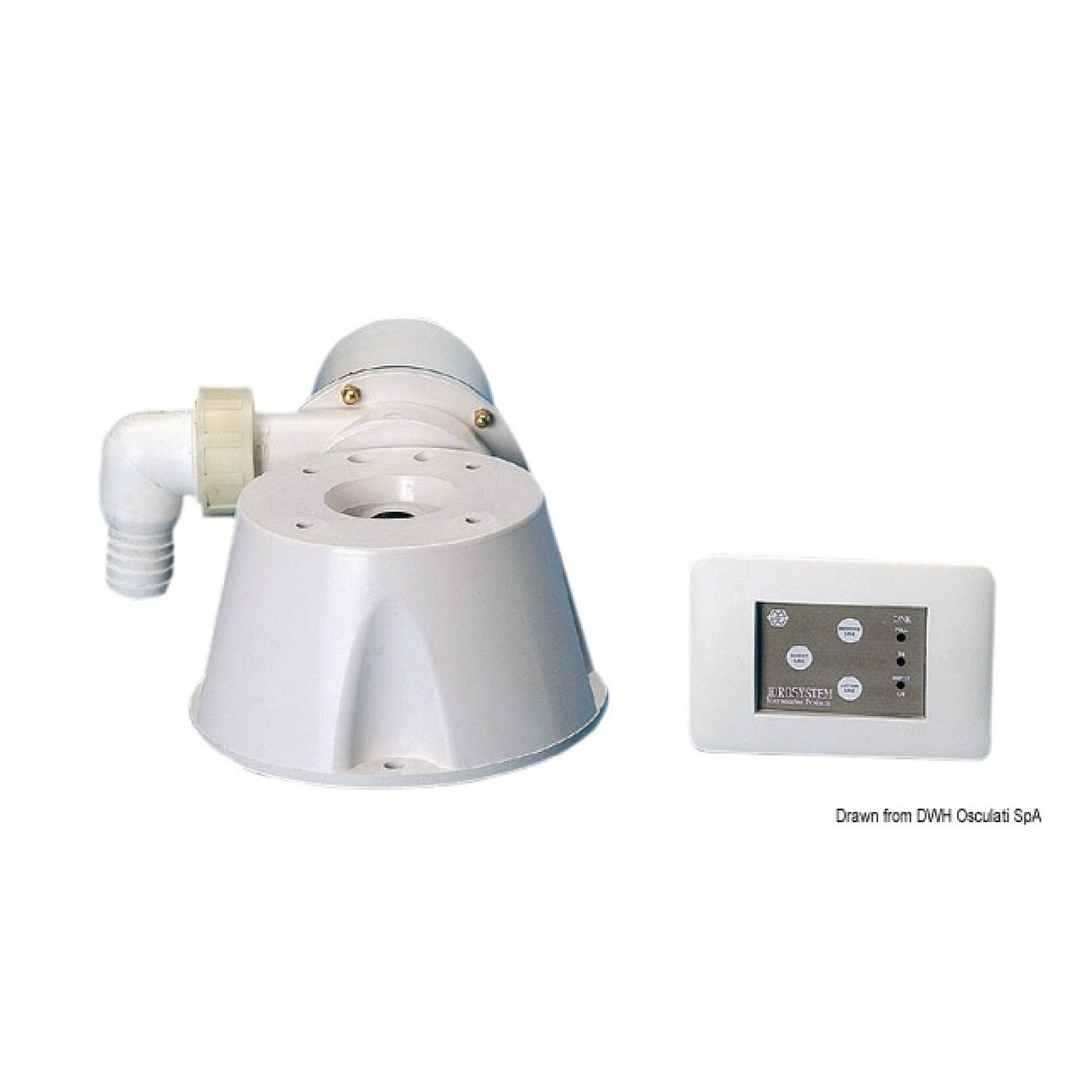 Osculati Kit di trasformazione per WC da manuale a elettrico tipo SILENT 50.212.12