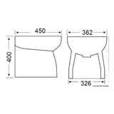 Osculati ceramic bidet SILENT SERIES 50.219.02