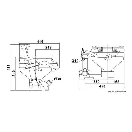 JABSCO WC Manual toilet Boat 2018 compact 29090-5000 (0302909050)