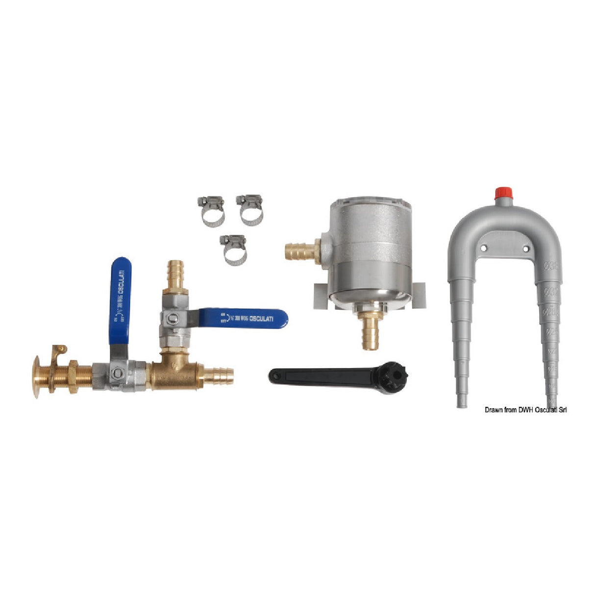 Osculati Kit de circuito de refrigeración para generadores 50.244.90
